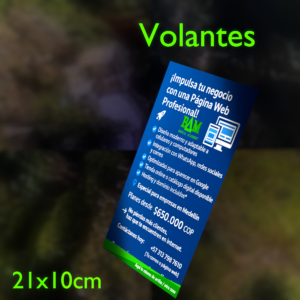 Volantes Tradicionales 4x0 Cote 115gr 21x10 (1000 unds)